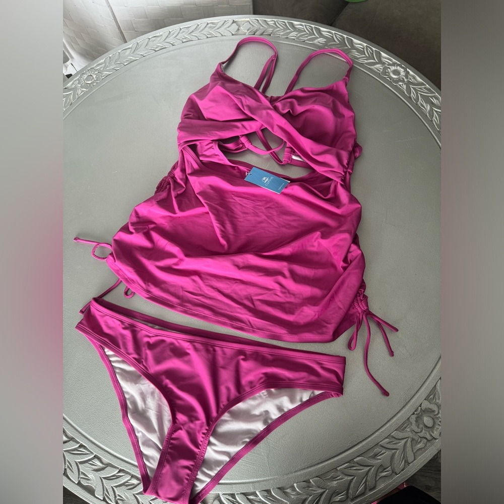 Cupshe Tankini 2 piece Maternity Swimsuit -NWT